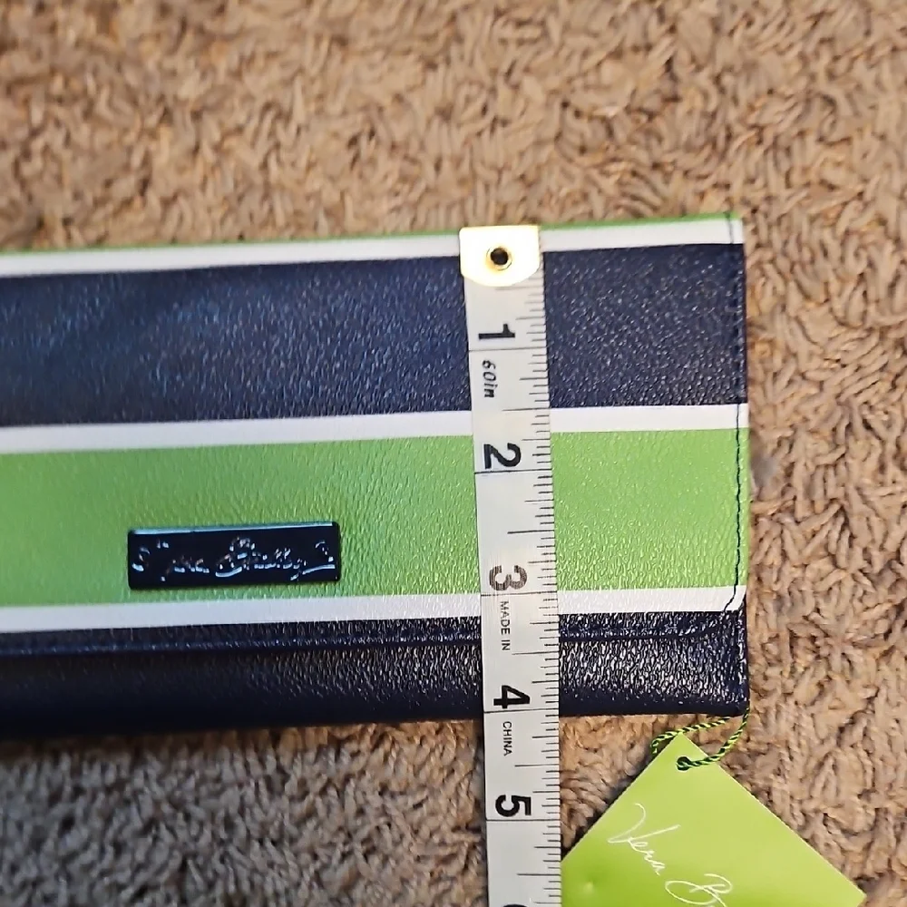 Vera Bradley Trifold Wallet In Lucky Stripe - Picture 10 of 10
